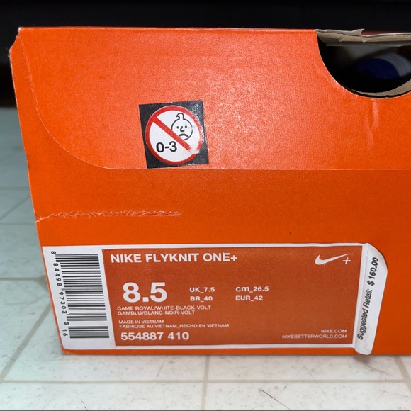 Nike Flyknit Lunar One+ Game Royal/Volt - Size 8.5 Men - Picture 2 of 10